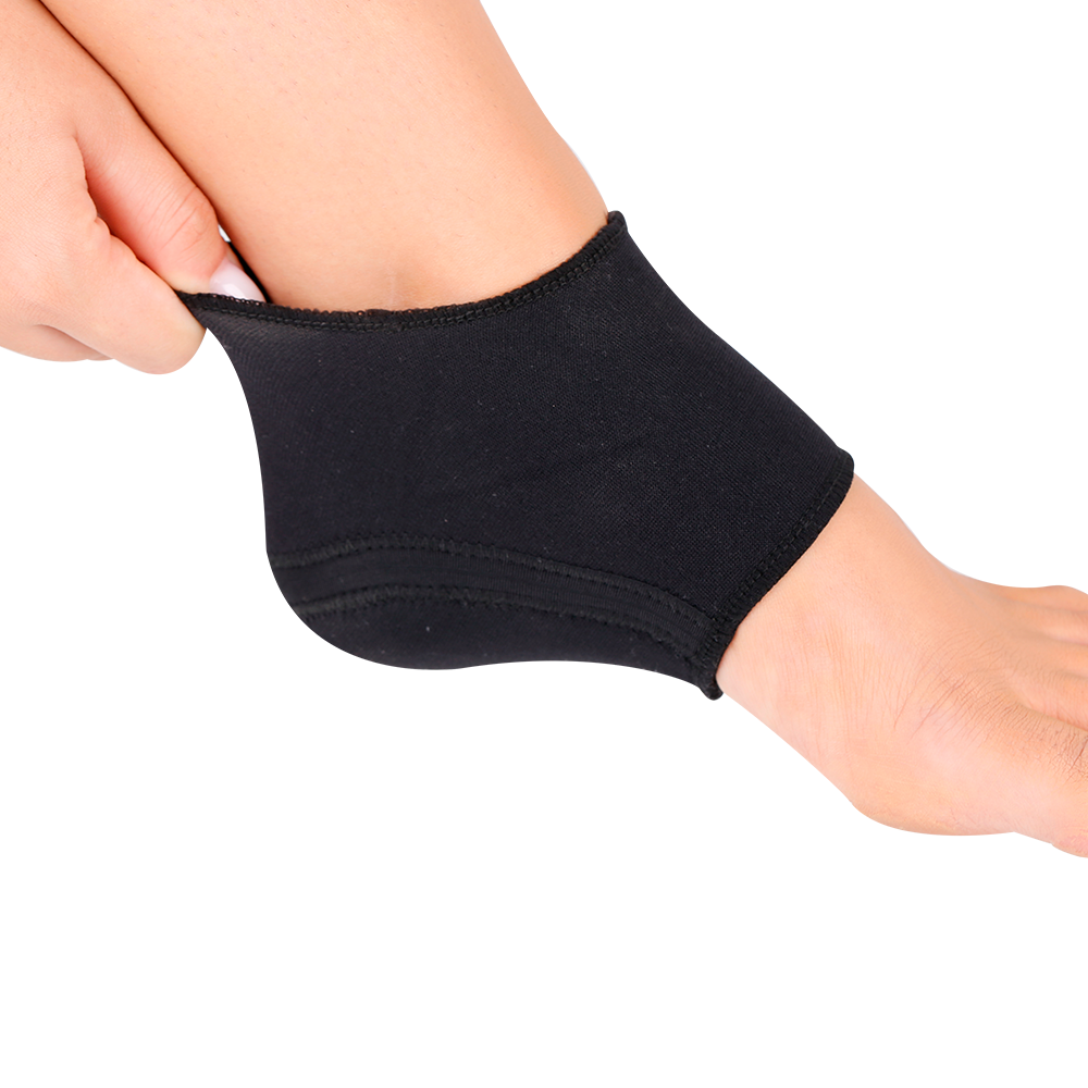 CALCANHEIRA DE SILICONE ORTOPÉDICO PRETO ORTHO PAUHER