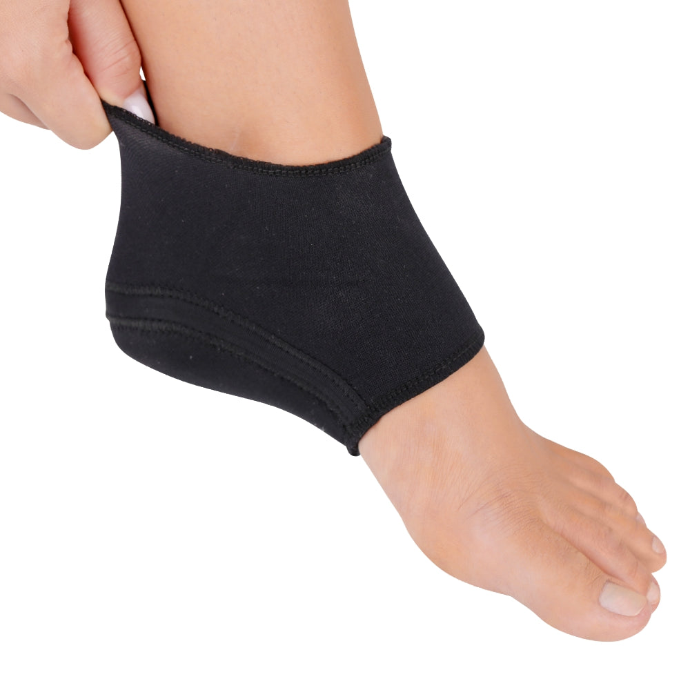 CALCANHEIRA DE SILICONE ORTOPÉDICO PRETO ORTHO PAUHER