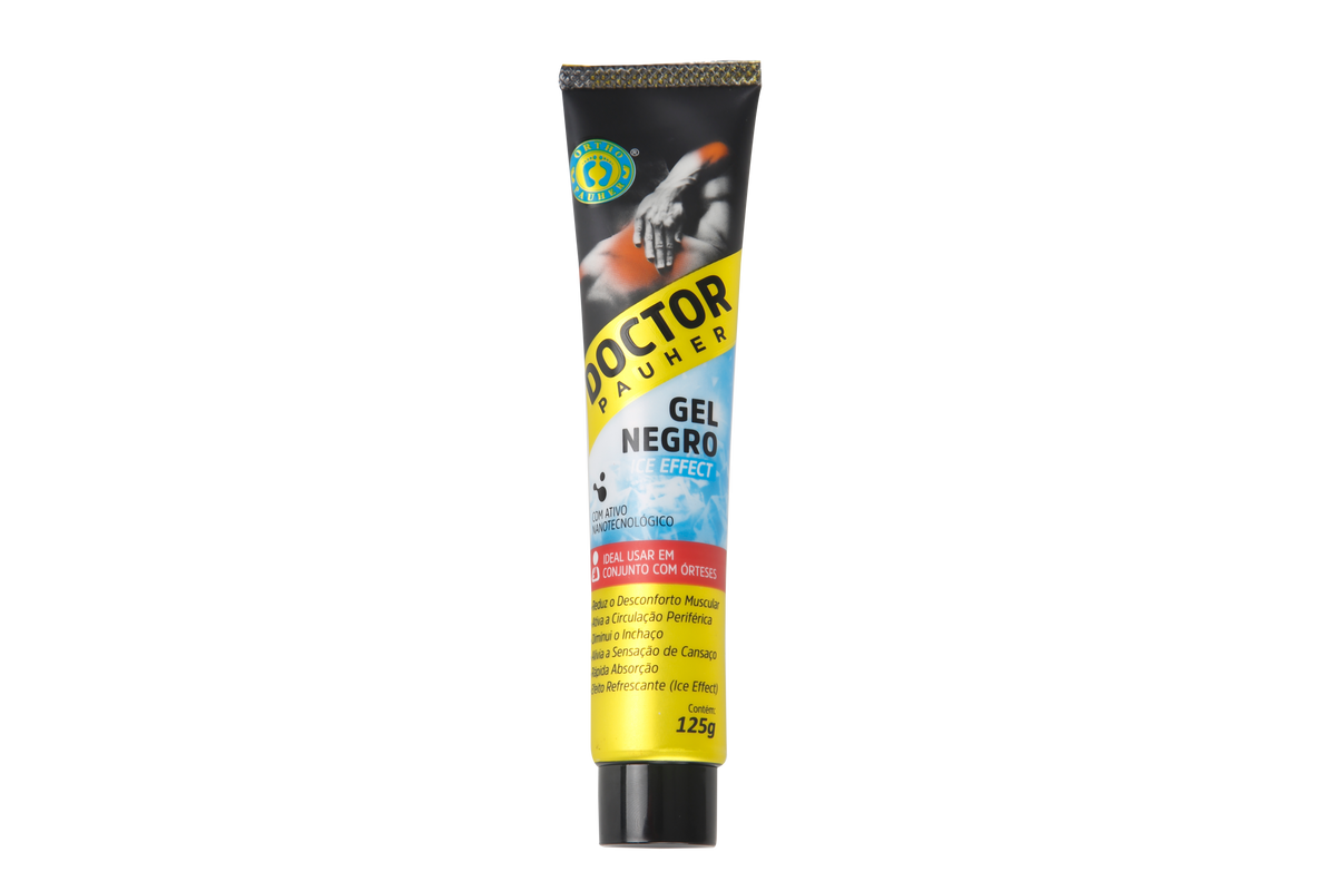 GEL NEGRO MASSAGEADOR MUSCULAR COM NANOTECNOLOGIA