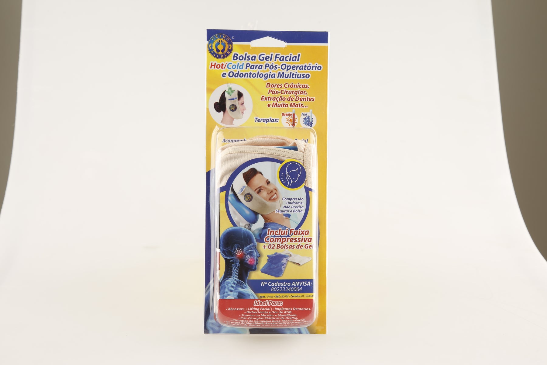 BOLSA TERMICA DE GEL HOTCOLD ROSTO PÓS OPERATÓRIO BICHECTOMIA PAPADA