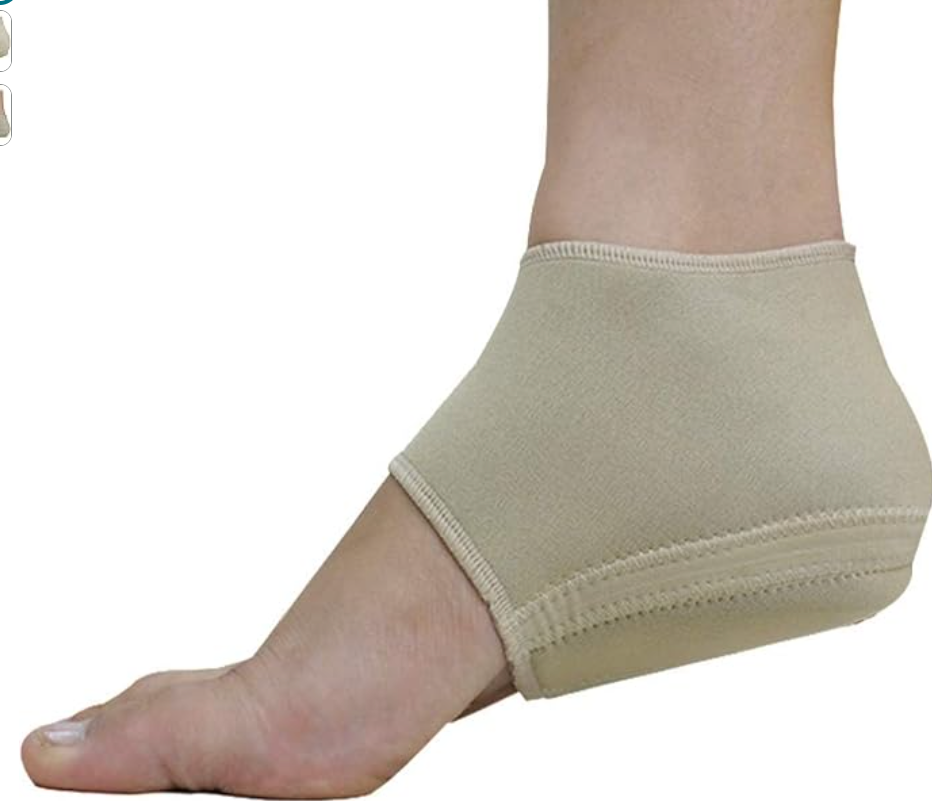CALCANHEIRA DE SILICONE ORTOPÉDICO PRETO ORTHO PAUHER