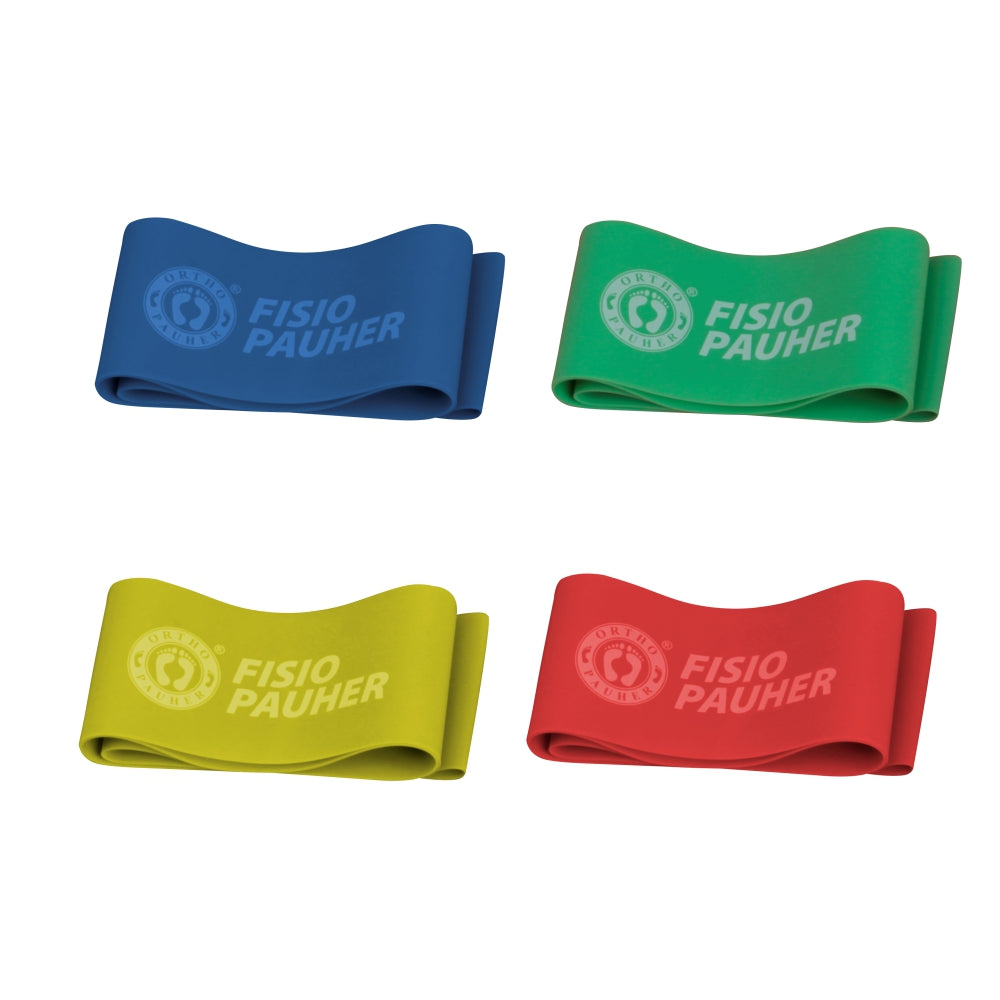 FAIXA ELÁSTICA MINI BAND FISIO PAUHER COM 5 UNIDADES ORTHO PAUHER