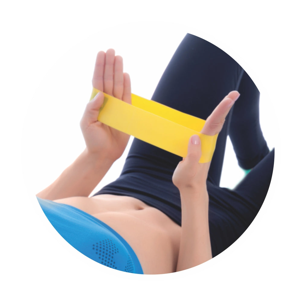FAIXA ELÁSTICA MINI BAND FISIO PAUHER COM 5 UNIDADES ORTHO PAUHER