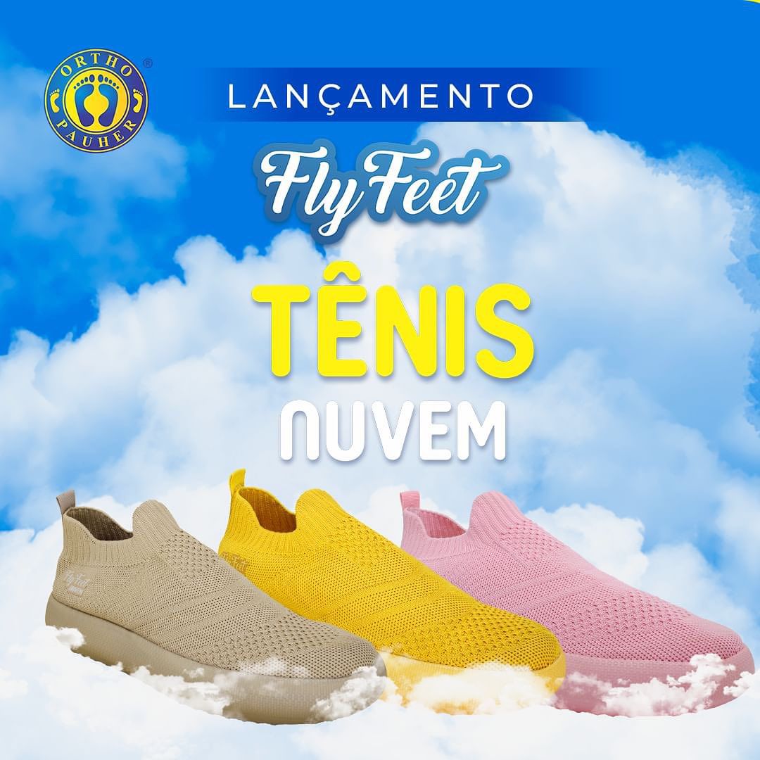 TÊNIS NUVEM ORTOPÉDICO FLY FEET KNIT - ORTHO PAUHER