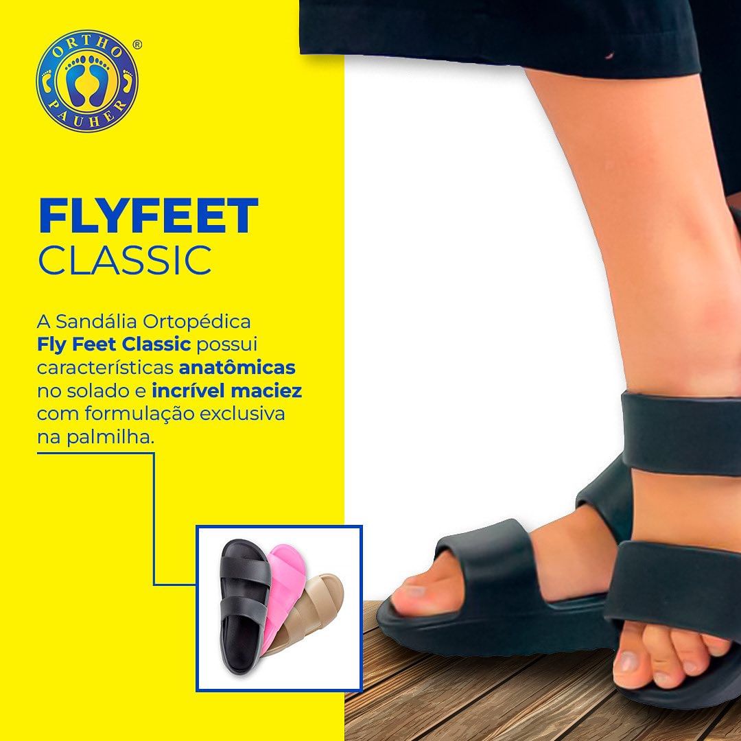 SANDÁLIA ANABELA FLYFEET CLASSIC - ORTHO PAUHER