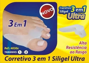 CORRETIVO PARA JOANETE SILIGEL ULTRA 3 EM 1 ORTHOPAUHER