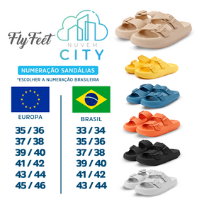 SANDÁLIA ORTOPÉDICA FLY FEET NUVEM CITY - ORTHO PAUHER
